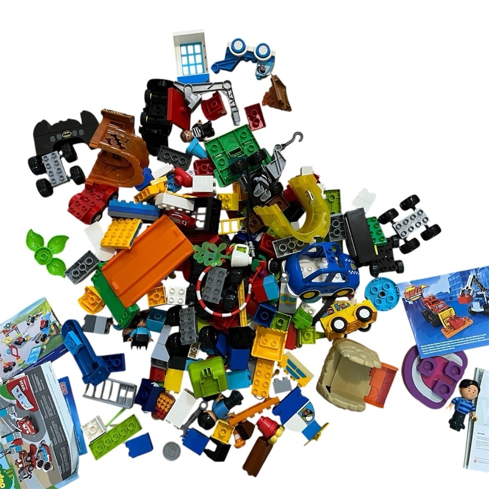 6 Lb Duplo Lego and MegaBlocks Multicolor‎ Building Blocks assortment
